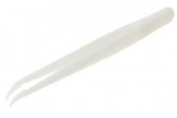 tweezers IDEALTEK 115 mm Anti-Magnetic Delrin Plastic Fine, Curved Tweezers, Idealtek, 707A.DG