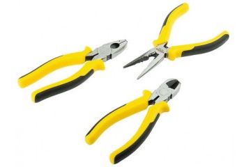 cutters STANLEY 3 Piece Carbon Steel Plier Set, Stanley, 5-84-485