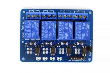 breakout boards  ADEEPT 5V 4 Channel Relay Module with Optocoupler, Adeept, ADM010