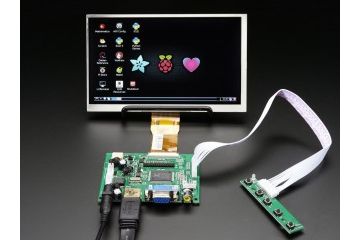 kabli ADAFRUIT 7 Inch Display no Touchscreen 1024x600- HDMI,VGA,NTSC,PAL, Adafruit, 2299