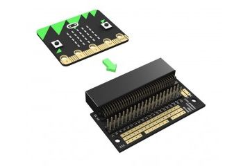 micro bit KITRONIK Edge Connector Breakout Board Pre-Built for BBC microbit, Prototyping Area with 3V 0V Rows, KITRONIK 5601B