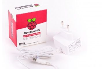 adapters RASPBERRY PI Official Raspberry pi 4 USB-C 15.3W Power Supply, 5.1V, 3.0A, WHITE, EU PLUG 