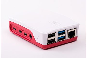 ohišja RASPBERRY PI Official Raspberry Pi 4 Model B, Development Board Case, Red-White 