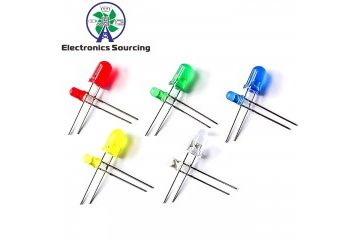 LEDs JH ELEC. 100 pcs-lot LED light-emitting diode 3MM 5MM Mixed color: red, green, yellow, blue, white, JH ELEC. YXB257