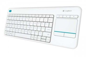 tipkovnice LOGITECH Tipkovnica K400 PLUS Wireless Touch, Logitech, Unifying, bela, SLO g., 920-007146