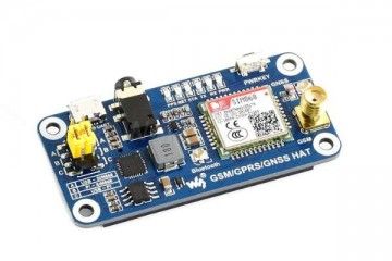 HATs WAVESHARE GSM-GPRS-GNSS-Bluetooth HAT for Raspberry Pi, Waveshare 13460