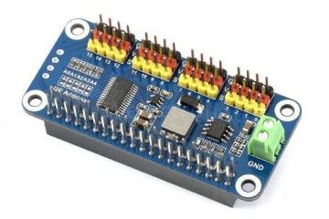 HATs WAVESHARE Servo Driver HAT for Raspberry Pi, 16-Channel, 12-bit, I2C, Waveshare 15275