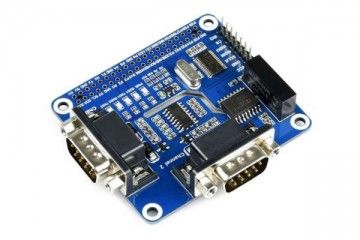 HATs WAVESHARE 2-Channel Isolated RS232 Expansion HAT for Raspberry Pi, Waveshare 17498