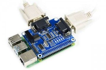 HATs WAVESHARE 2-Channel Isolated RS232 Expansion HAT for Raspberry Pi, Waveshare 17498