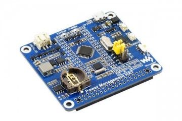 HATs WAVESHARE Power Management HAT for Raspberry Pi, Embedded Arduino MCU and RTC, Waveshare 17210