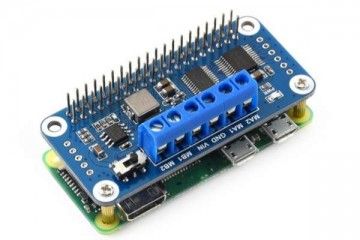 HATs WAVESHARE Motor Driver HAT for Raspberry Pi, I2C Interface, Waveshare 15364