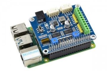 HATs WAVESHARE Stepper Motor HAT for Raspberry Pi, Drives Two Stepper Motors, Waveshare 15669