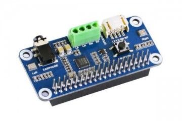 HATs WAVESHARE WM8960 Hi-Fi Sound Card HAT for Raspberry Pi, Stereo CODEC, Play-Record, Waveshare 15668