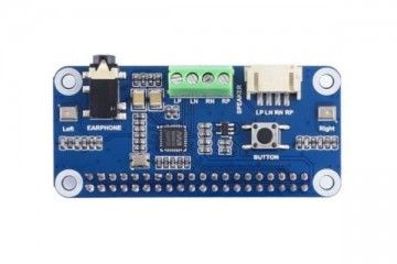 HATs WAVESHARE WM8960 Hi-Fi Sound Card HAT for Raspberry Pi, Stereo CODEC, Play-Record, Waveshare 15668