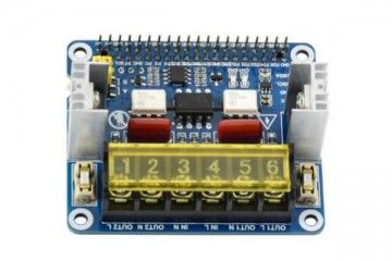 HATs WAVESHARE 2-CH Triac HAT for Raspberry Pi, Integrated MCU, UART - I2C, Waveshare 17852