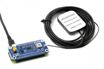 HATs WAVESHARE MAX-7Q GNSS HAT for Raspberry Pi, GPS, GLONASS, QZSS, SBAS, Waveshare 18234