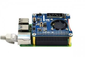 HATs WAVESHARE Power over Ethernet HAT (B) for Raspberry Pi 3B+ or 4B and 802.3af PoE network, Waveshare 18014