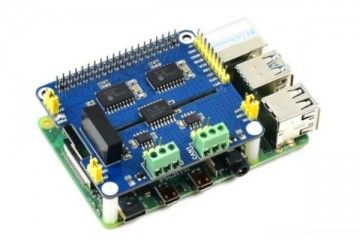 HATs WAVESHARE 2-Channel Isolated CAN Expansion HAT for Raspberry Pi, Dual Chips Solution, Waveshare 17912