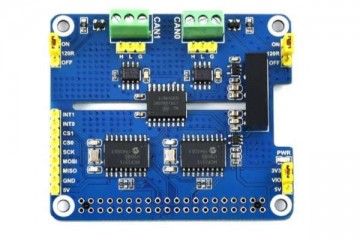 HATs WAVESHARE 2-Channel Isolated CAN Expansion HAT for Raspberry Pi, Dual Chips Solution, Waveshare 17912