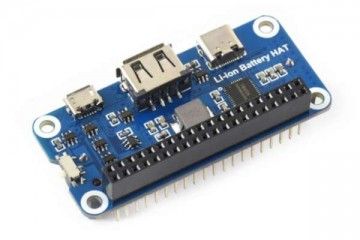 HATs WAVESHARE Li-ion Battery HAT for Raspberry Pi, 5V Output, Quick Charge, Waveshare 15141