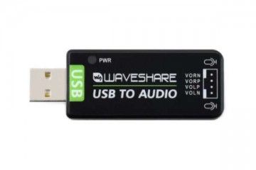 HATs WAVESHARE USB Sound Card, Driver-Free, for Raspberry Pi - Jetson Nano, Waveshare 18833