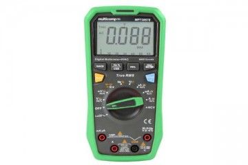 multimetri MULTICOMP PRO Handheld Digital Multimeter, 1000V@20A AC/DC, 60MR, 60mF, 10MHz, True RMS, NCV, Diode, LoZ, MULTICOMP PRO MP730678