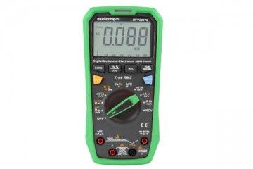 multimetri MULTICOMP PRO Handheld Digital Multimeter, 1000V@20A AC/DC, 220MR, 220mF, 220MHz, True RMS, NCV, Diode, hFE, LPF, MULTICOMP PRO MP730679