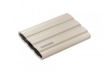 diski SSD SAMSUNG Zunanji SSD 2TB Type-C USB 3.2 Gen2 NVMe, IP65, Samsung T7 Shield, bež, MU-PE2T0K