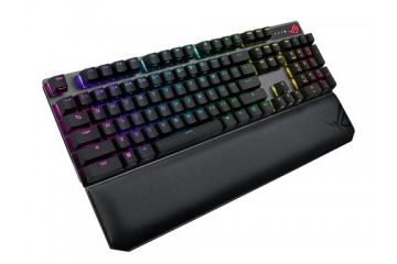 tipkovnice ASUS Tipkovnica ASUS ROG Strix Scope NX Wireless Deluxe, RGB, NX Red, RGB, PBT, UK SLO g.