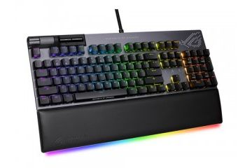 tipkovnice ASUS Tipkovnica ASUS ROG Strix Flare II Animate, ROG NX Red, PBT, RGB, USB, US SLO g.