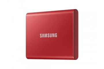 diski SSD SAMSUNG Zunanji SSD 1TB Type-C USB 3.2 Gen2 V-NAND UASP, Samsung T7, rdeč