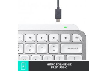 tipkovnice LOGITECH Tipkovnica Logitech MX Keys Mini, bela, SLO g.