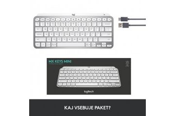 tipkovnice LOGITECH Tipkovnica Logitech MX Keys Mini, bela, SLO g.