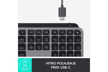 tipkovnice LOGITECH Tipkovnica Logitech MX Keys za Mac, siva, SLO g.