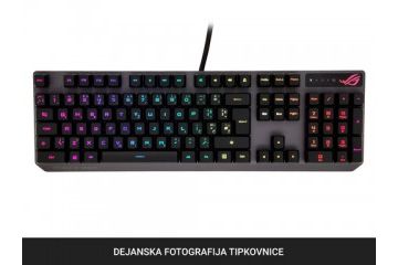 tipkovnice ASUS Tipkovnica ASUS ROG Strix Scope RX, RX Red Optical Switch, RGB, USB, UK SLO g.