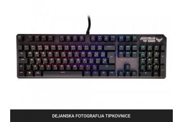 tipkovnice ASUS Tipkovnica ASUS TUF Gaming K3, Red Linear, RGB, USB, UK SLO g.