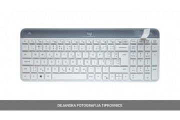 tipkovnice LOGITECH Tipkovnica in miška Logitech Slim Wireless Combo MK470, bela, SLO g.