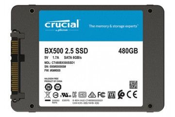 diski SSD CRUCIAL SSD 480GB 2.5' SATA3 3D TLC, 7mm, CRUCIAL BX500