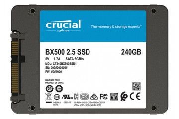 diski SSD CRUCIAL SSD 240GB 2.5' SATA3 3D TLC, 7mm, CRUCIAL BX500