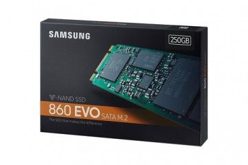 diski SSD SAMSUNG SSD 250GB M.2 80mm SATA3 V-NAND TLC, Samsung 860 EVO