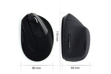 miške EWENT Miška Ewent Wireless Ergonomic Vertical, 1600dpi, črna, USB