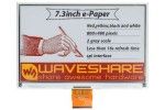 e-paper WAVESHARE 7.3inch e-Paper (G) raw display, 800 × 480, SPI Interface, Waveshare 22507