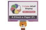 e-paper WAVESHARE 4.01inch ACeP 7-Color E-Paper E-Ink Raw Display, 640×400, without PCB, Waveshare 19078