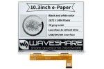 e-paper WAVESHARE 10.3inch e-Paper e-Ink Raw Display, 1872×1404, Black / White, 16 Grey Scales, Parallel Port, without PCB, Waveshare 18436