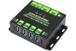  WAVESHARE Industrial grade USB HUB, Extending 4x USB 3.2 Ports, Switchable dual hosts, Multi Protections, Waveshare 23929