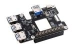HATs WAVESHARE PCIe To USB 3.2 Gen1 HAT for Raspberry Pi 5, PCIe to USB HUB, 4x High Speed USB Ports, driver-free, plug and play, HAT + Standard, Waveshare 26847